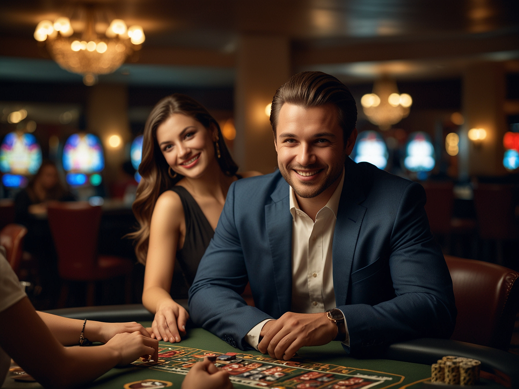 SpinBet overview visual with players and games